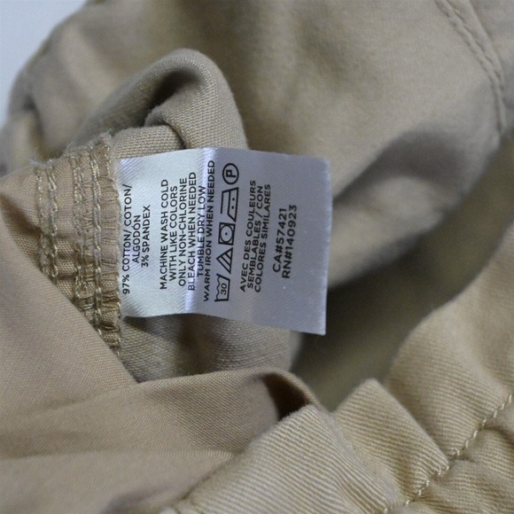 NEW LOFT Medium Tall MT Khaki Pull On Utility Chino Pants - Picture 4 of 7